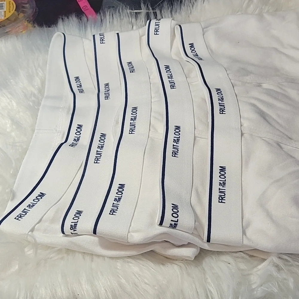 NEW VINTAGE 90'S FRUIT OF THE LOOM Tighty Whities Men's Large Underwear Set of 5